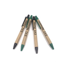 Low MOQ Custom Logo Promotional Eco Friendly Recycled Ballpoint Pen Paper Pen